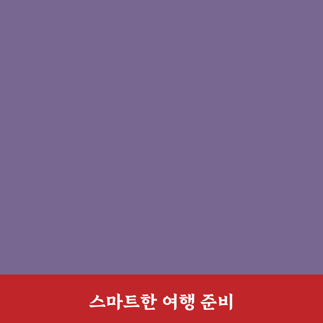 집에서 챙겨갈 여행 준비물과 현지 지출 줄이는 꿀팁 정리