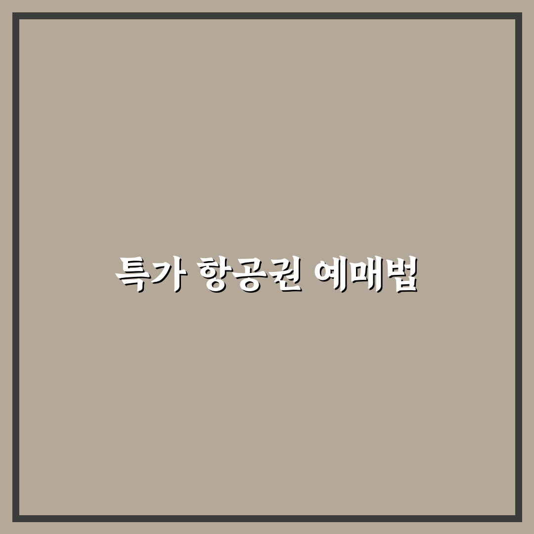 항공권 땡처리 국내선 예매 방법과 특가 꿀팁 정리