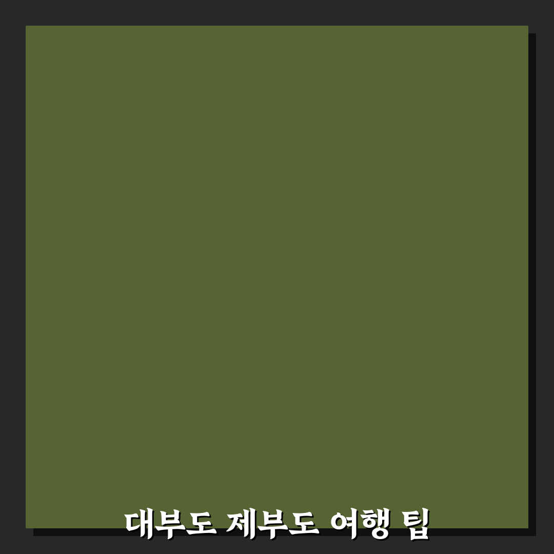 대부도 제부도 1박 2일 여행 코스와 물때표 꿀팁 공유