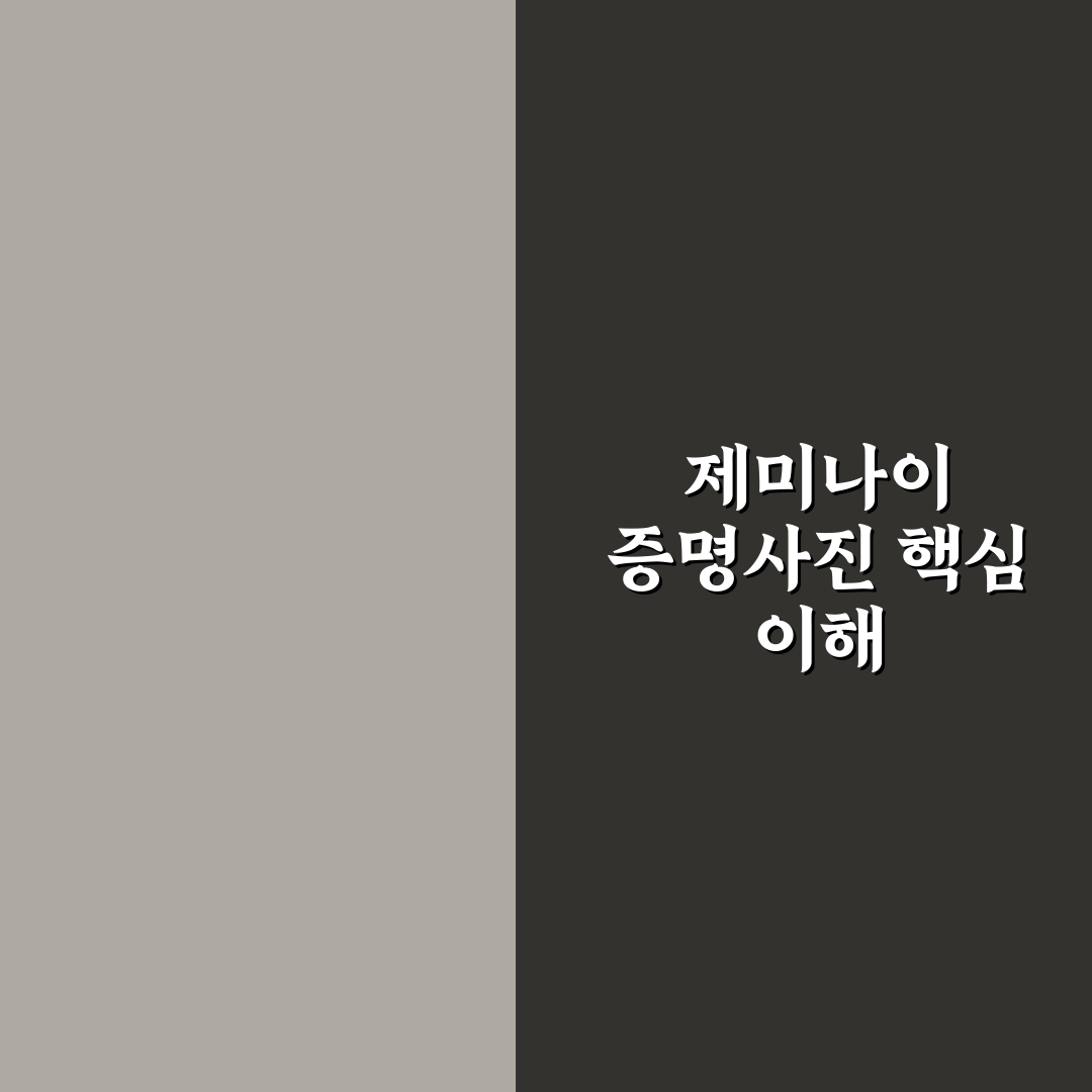 제미나이 증명사진 촬영 방법과 꿀팁 알려드려요