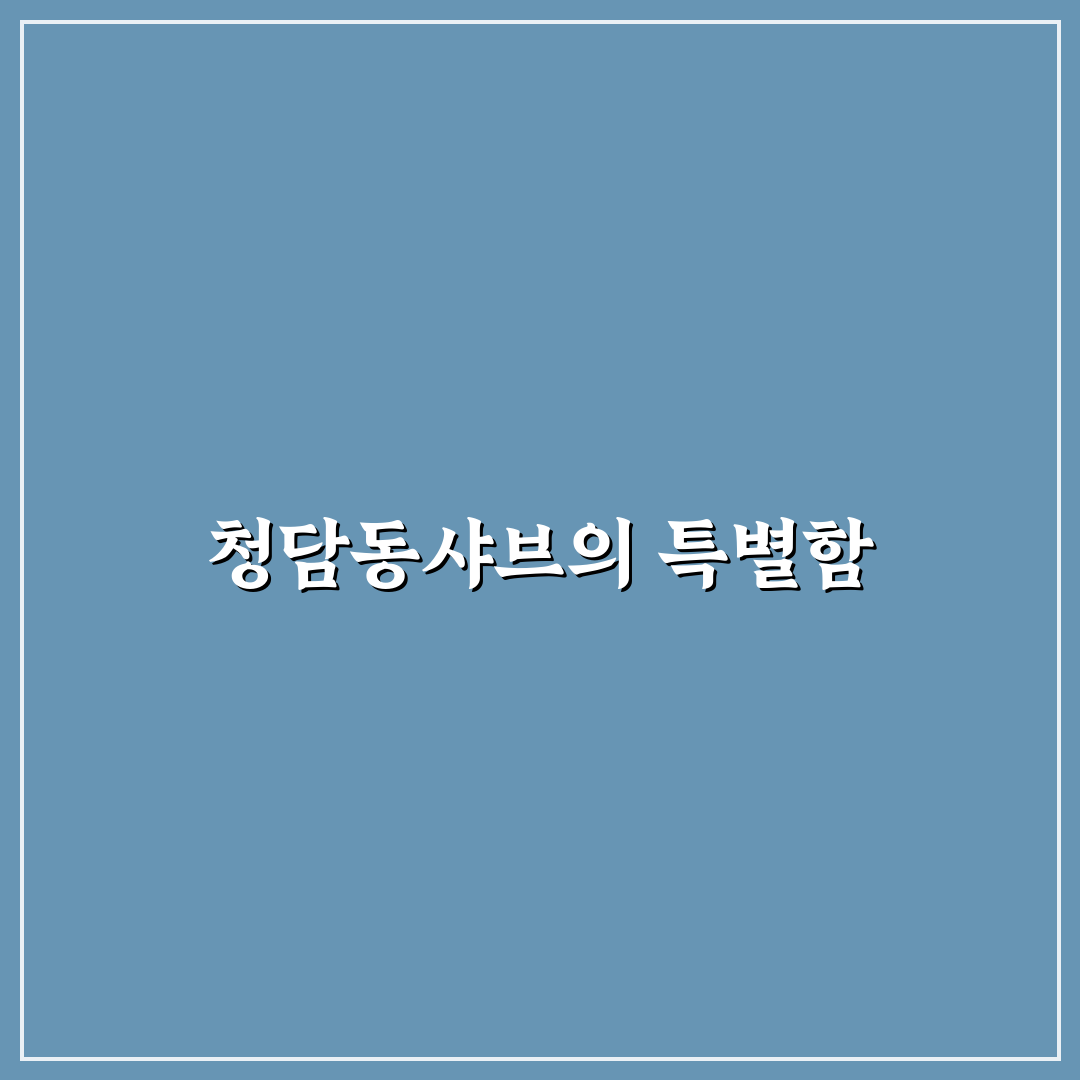 청담동샤브 다산 방문 전 알아두면 좋은 꿀팁 공유