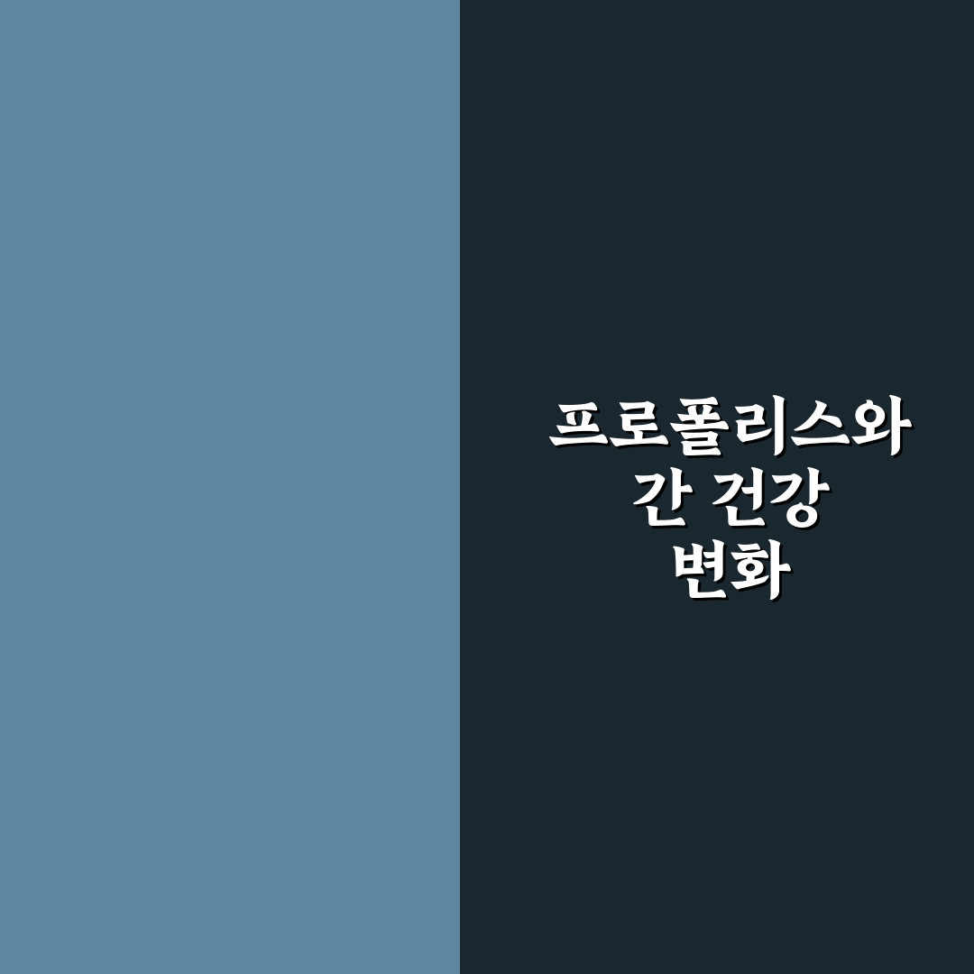 프로폴리스 간수치 관리 방법과 주의할 점 알려드려요