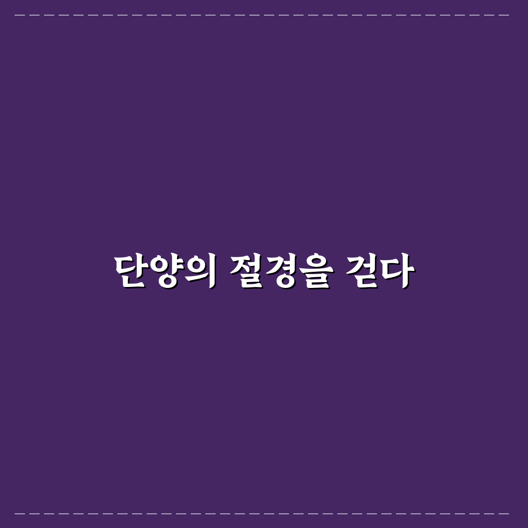 단양 잔도길 당일치기 코스와 만천하스카이워크 꿀팁 정리