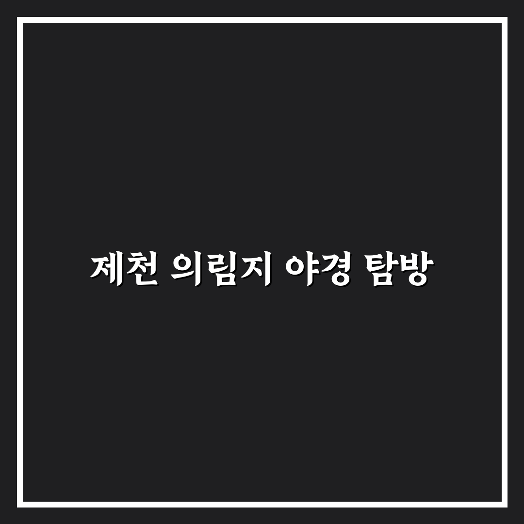 제천 의림지 야경 명소와 당일치기 산책 코스 꿀팁 정리
