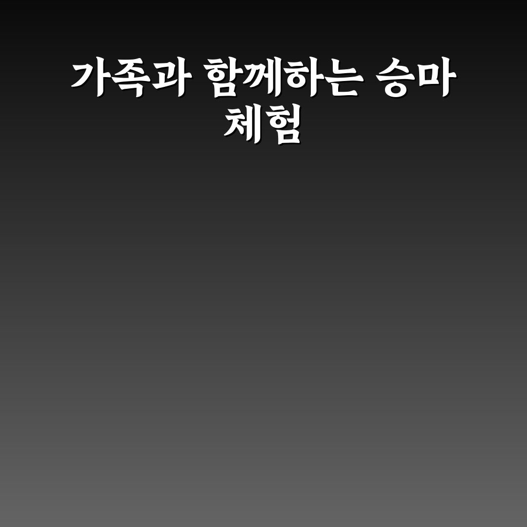 장수 승마체험 가격과 가족 코스 추천 정리