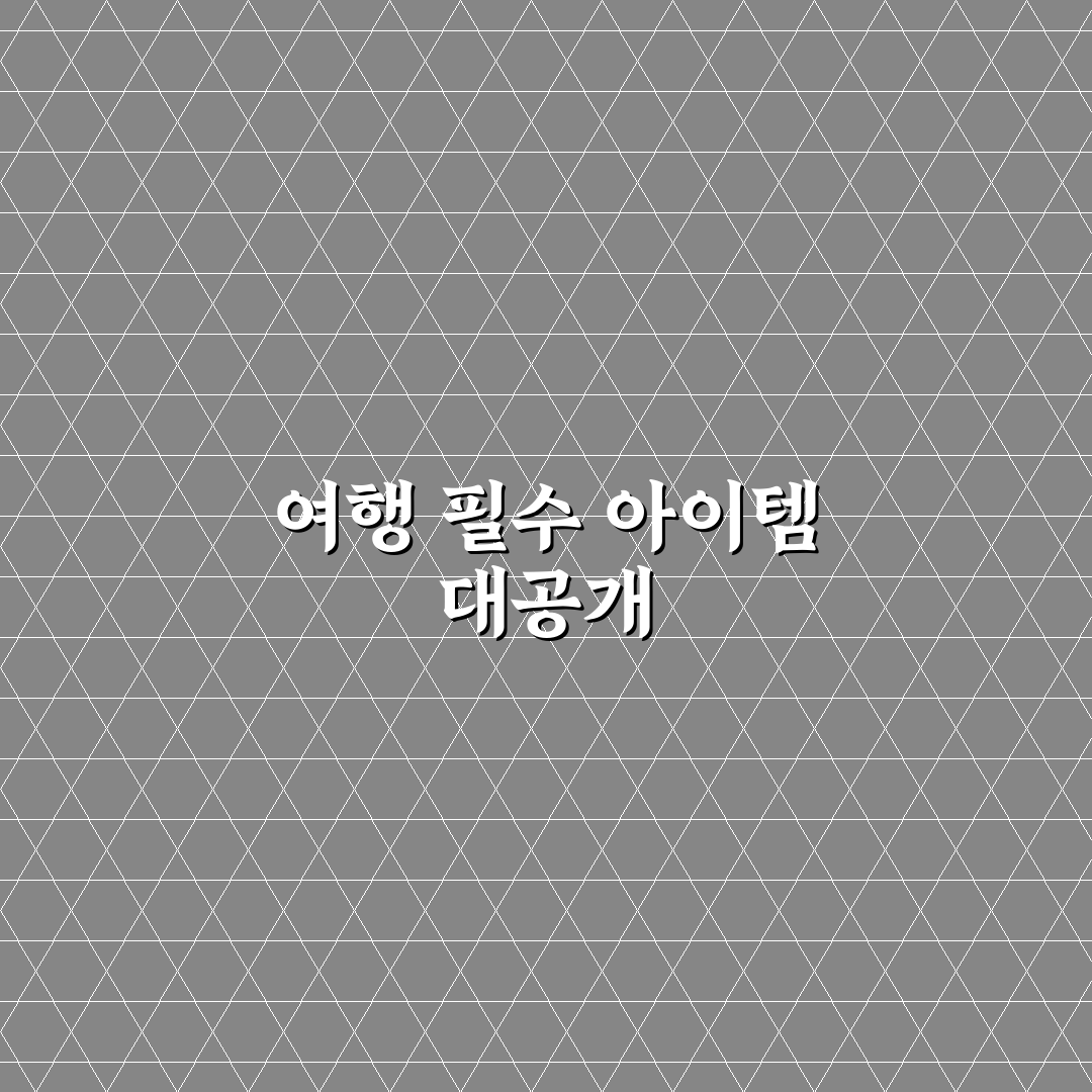 다이소 여행 꿀템 추천 가성비 준비물 리스트 정리