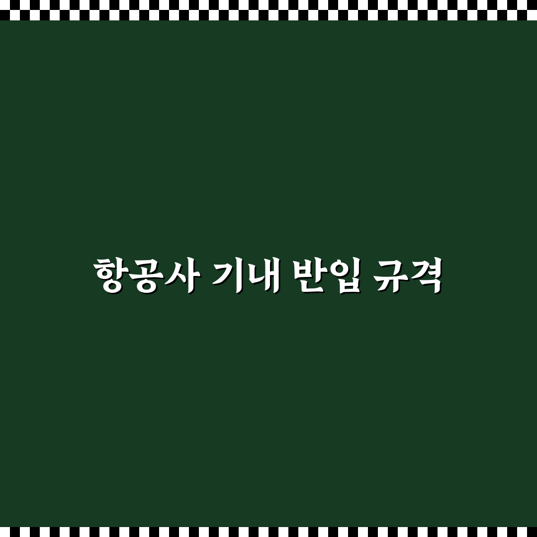 기내용 캐리어 규격 항공사별 차이와 반입 기준 정리 꿀팁