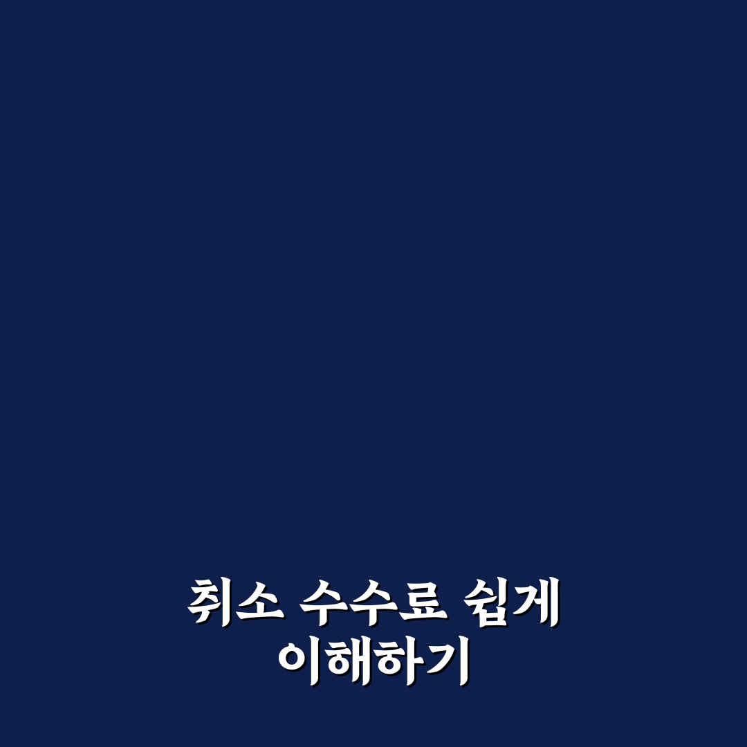 티머니 고속버스 취소 수수료 쉽게 정리한 꿀팁