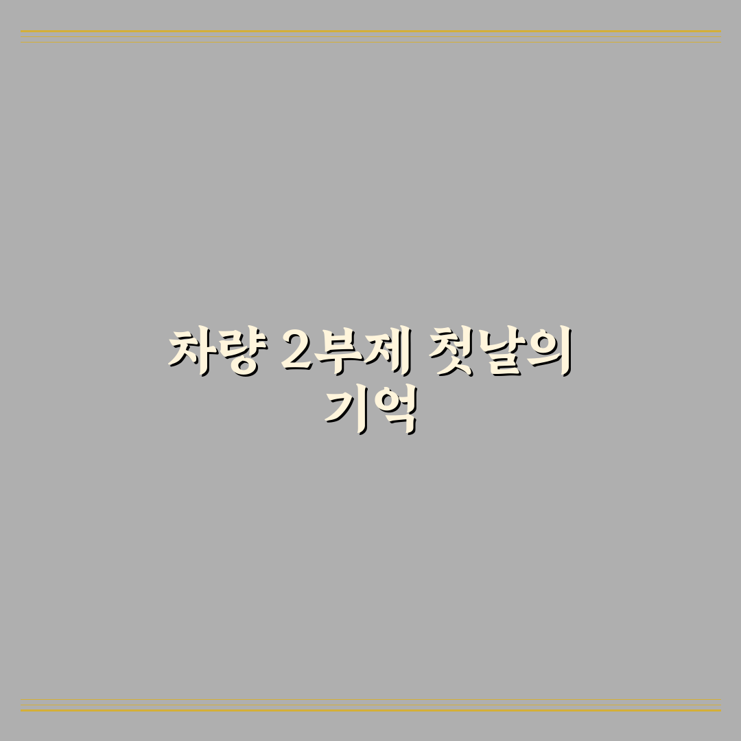 차량 2부제 요일제 직접 알아보니 장단점 비교