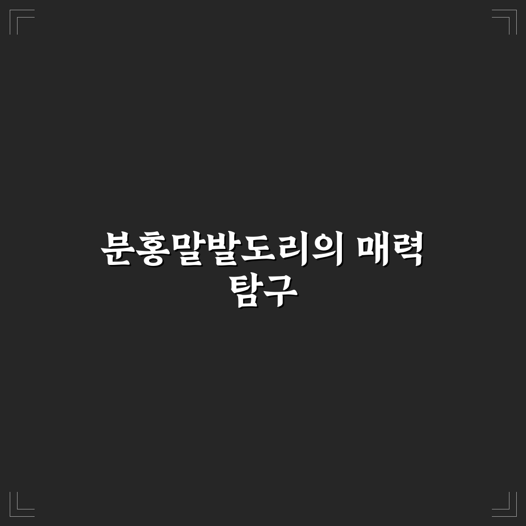 분홍말발도리 선택 가이드와 5가지 핵심 비교 기준