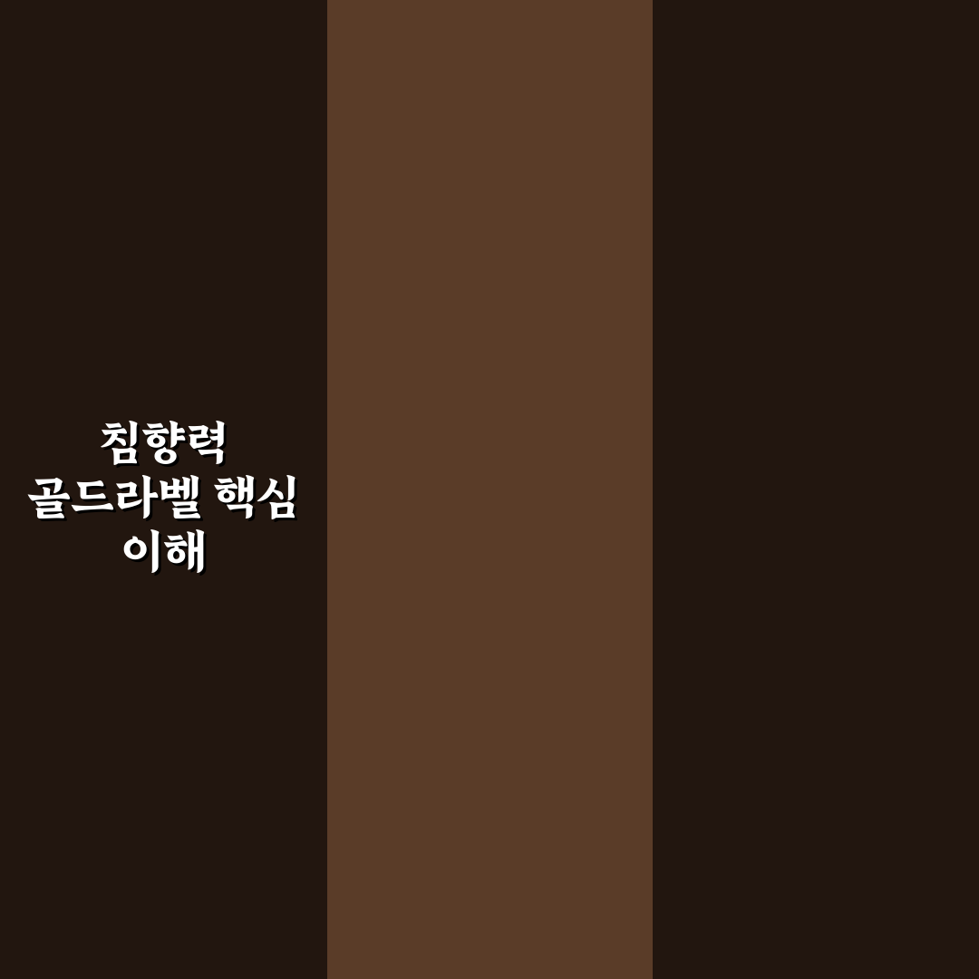 침향력 골드라벨 비교와 5가지 선택 체크포인트 분석