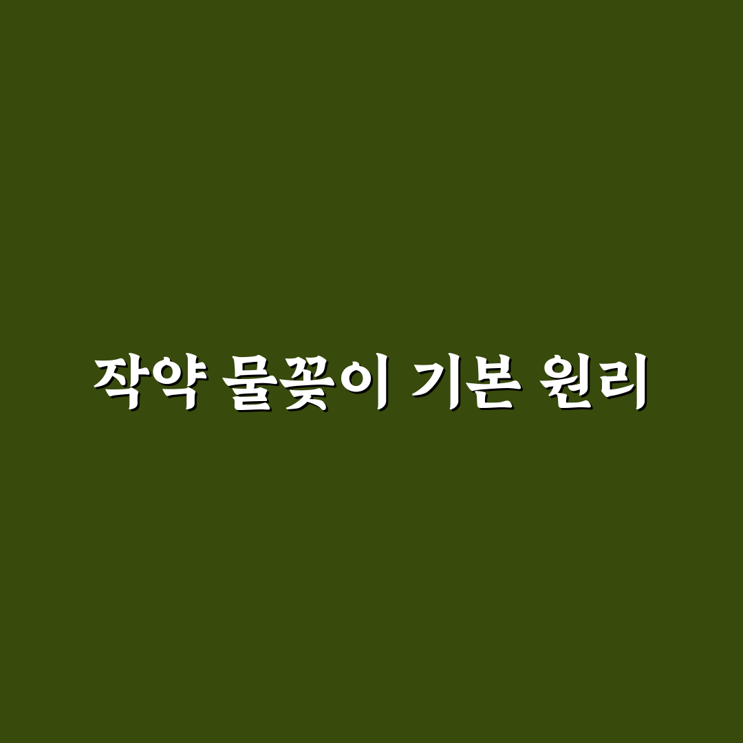 작약 물꽂이 성공률 비교와 관리 가이드 총정리