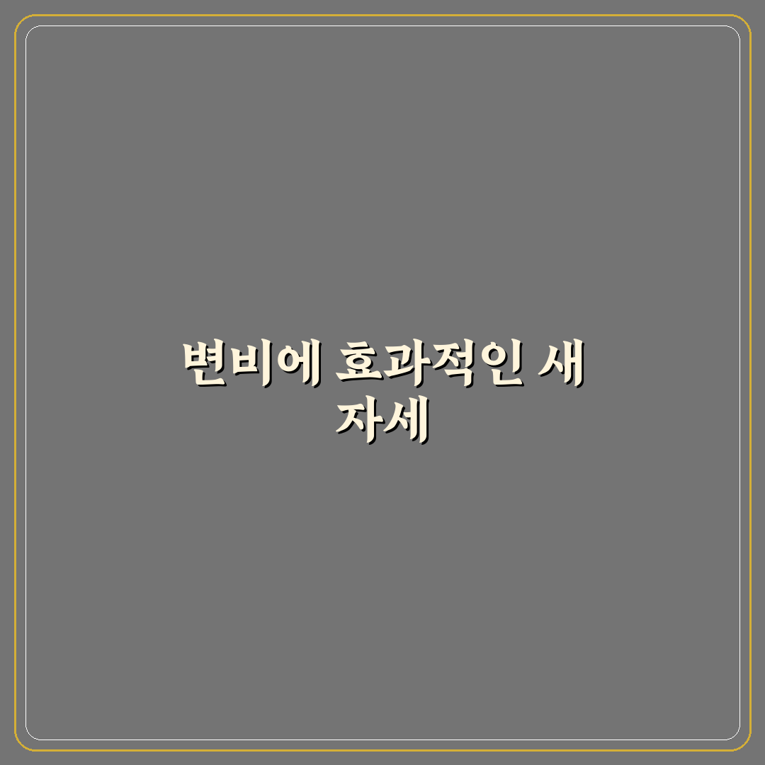 변비 직빵 자세 직접 해보니 효과와 아쉬운 점