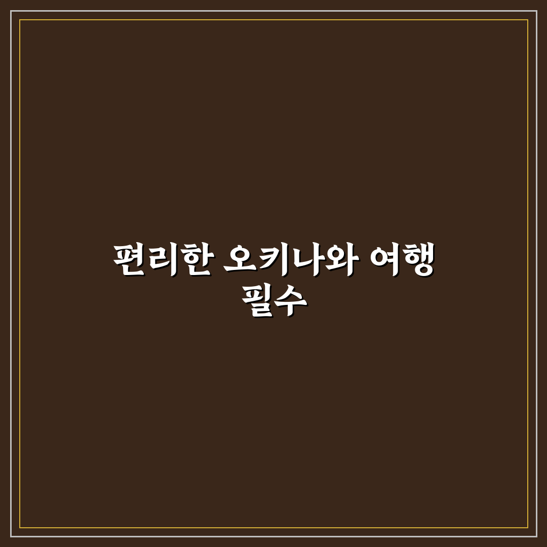 오키나와 타임즈 렌트카 예약 꿀팁과 이용 후기 공유