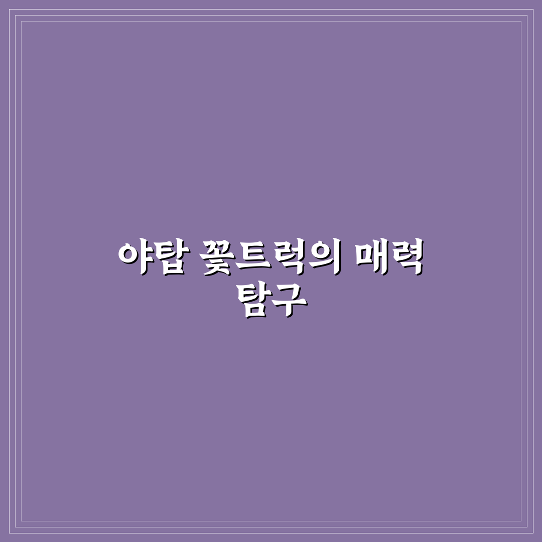 야탑 꽃트럭 이용 꿀팁과 선택 방법 알려드려요