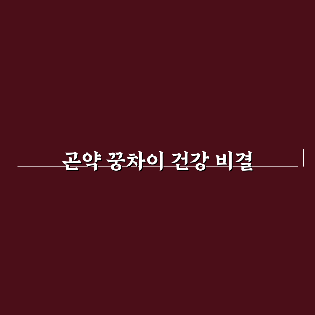 곤약 꿍차이 활용법과 추천 체크포인트 알려드려요