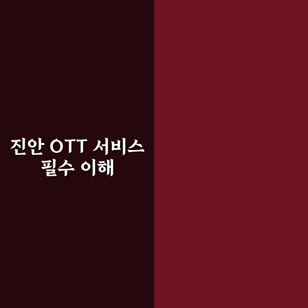 ott 진안 사용법과 꿀팁 쉽게 정리해 알려드려요