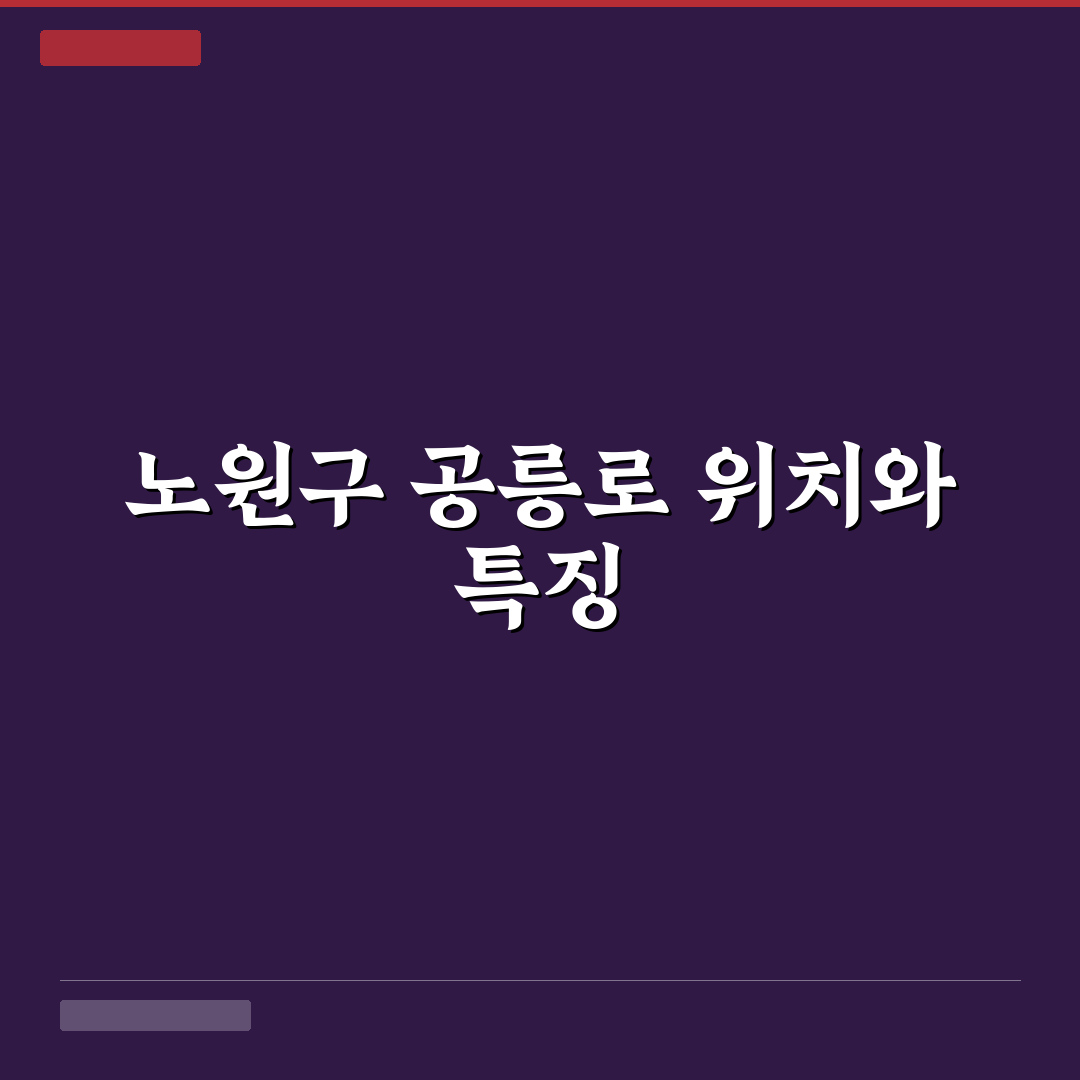 서울특별시 노원구 공릉로 232 위치와 주변 정보 정리